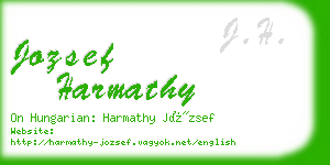 jozsef harmathy business card